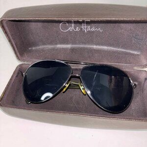 Cole Haan C736 36 Pilot Aviator Sunglasses Gray Lens Authentic 62mm with Case